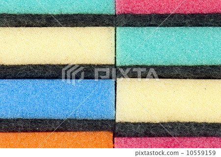 Stacked kitchen sponges Stacked kitchen sponges 10559159