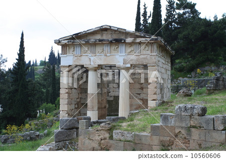 A treasure house of Athens in Delphi, Greece 10560606