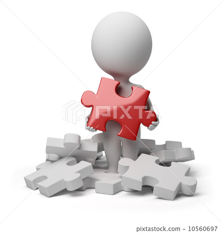 3d small people - found puzzle 10560697