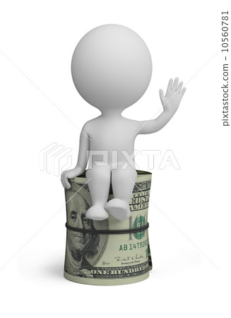 3d small people - roll dollars 10560781