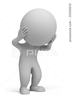 3d small people - stress 3d small people - stress 10560850