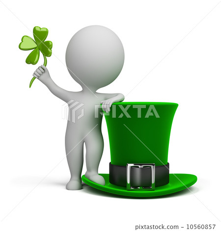 3d small people - hat of Saint Patrick 3d small people - hat of Saint Patrick 10560857