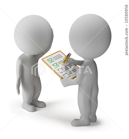 3d small people - survey 10560956