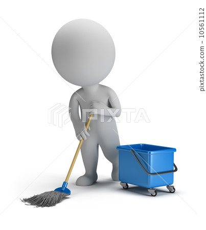3d small people - sweeper 3d small people - sweeper 10561112