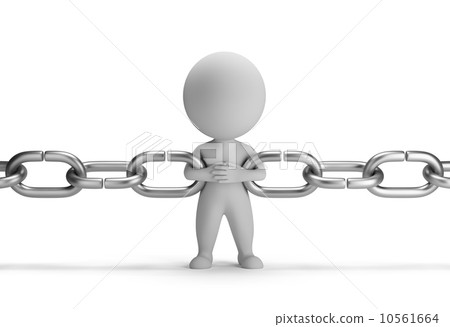 3d small people - chain link 10561664