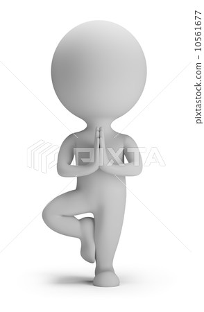 3d small people - yoga 10561677