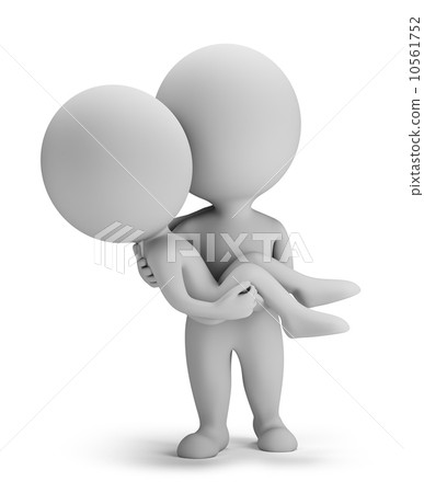 3d small people - girl in her arms 3d small people - girl in her arms 10561752