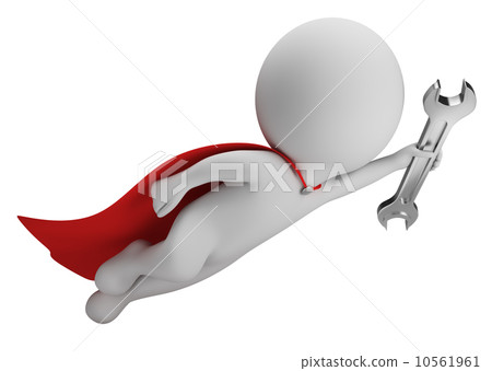 3d small people - super mechanic 10561961