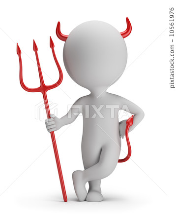 3d small people - devil 10561976