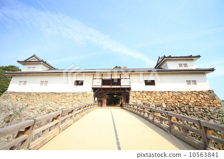 April Shiga Hikone Castle - Balance stole and corridor bridge 10563841