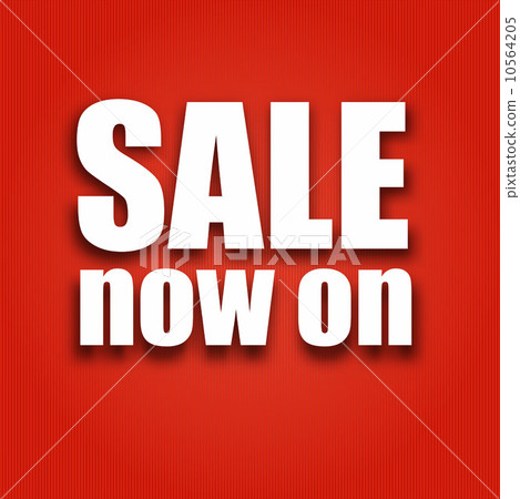 Sale now on poster with bag, vector illustration-插圖素材 [10564205] - PIXTA圖庫