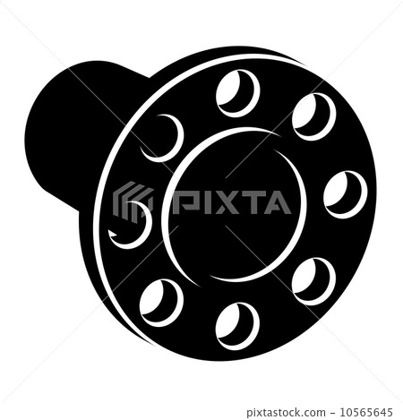 black pipe flange silhouette black pipe flange silhouette 10565645