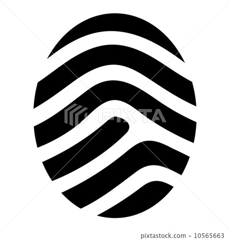 drawing fingerprint simple symbol drawing fingerprint simple symbol 10565663