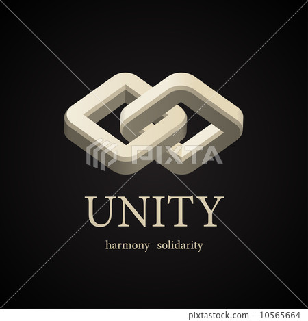 3D united squares symbol design template 3D united squares symbol design template 10565664