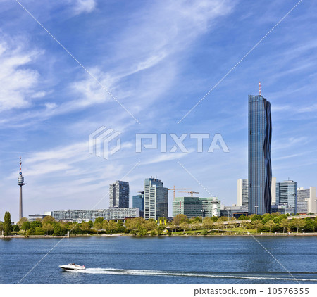 Skyline of Donau City Vienna and the brand new DC-Tower Skyline of Donau City Vienna and the brand new DC-Tower 10576355