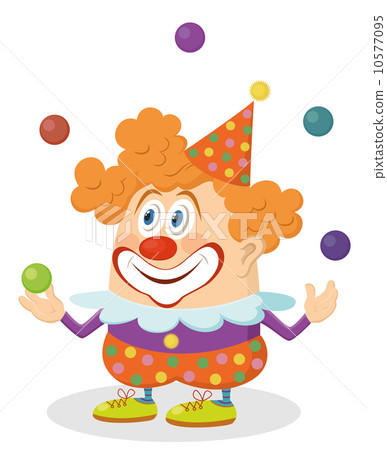 Clown juggling balls Clown juggling balls 10577095