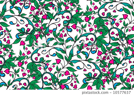 Hand drawing floral background Hand drawing floral background 10577637