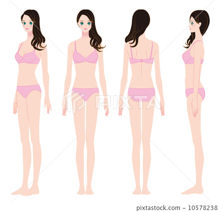 A woman with a slim proportion 10578238
