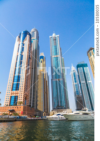 Dubai Marina cityscape, UAE 10580035