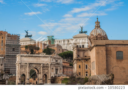Roman ruins in Rome. Roman ruins in Rome. 10580223