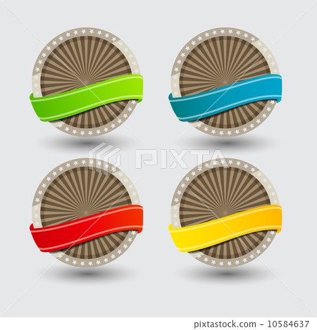 Quality Labels in retro vintage design 10584637