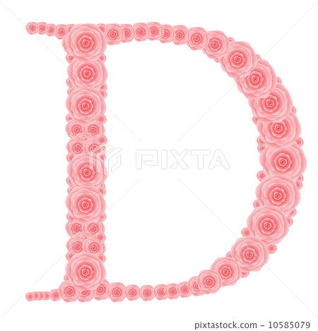 ABC from red roses, Beautiful vector illustration ABC from red roses, Beautiful vector illustration 10585079