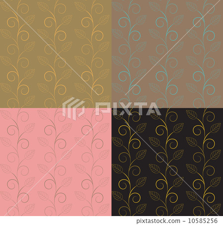 Vector illustration of leaves. (Seamless Pattern) can be used fo 10585256