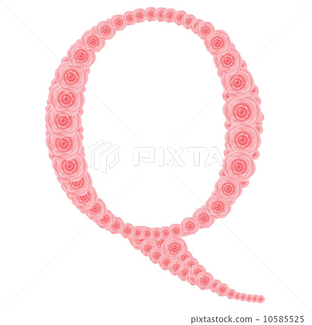 ABC from red roses, Beautiful vector illustration 10585525