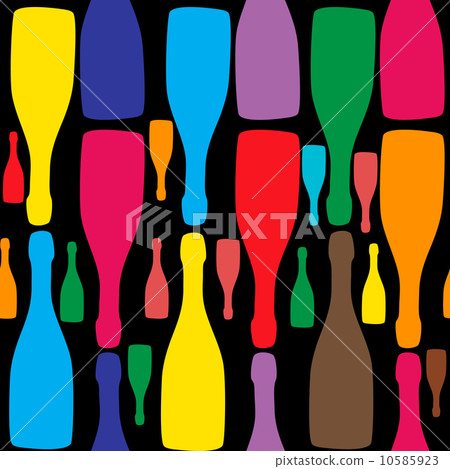 Vector background with bottles. Good for restaurant or bar menu Vector background with bottles. Good for restaurant or bar menu 10585923