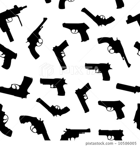 Vector guns set seamless pattern 10586005