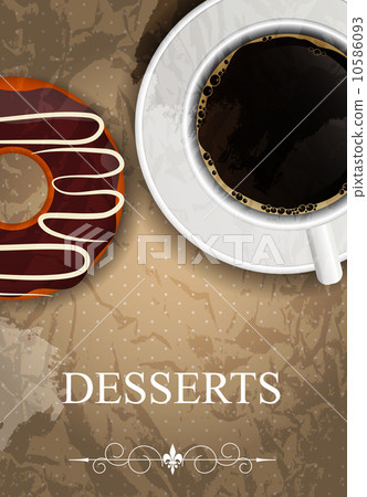 Vector dessert menu Vector dessert menu 10586093