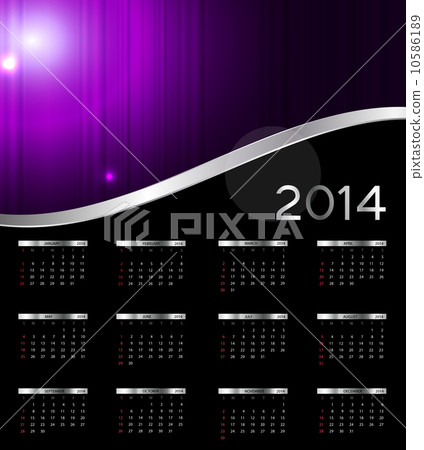 2014 new year calendar vector illustration 10586189