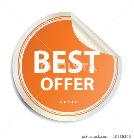 Vector Best offer label sticker Vector Best offer label sticker 10586206