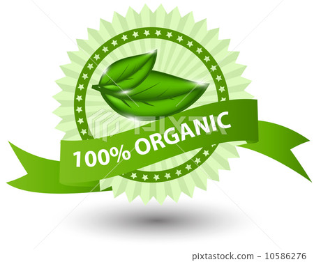 100% natural green label isolated on white.vector illustration 100% natural green label isolated on white.vector illustration 10586276