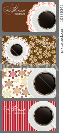 Set of nature coffee gift cards vector illustration 10586342