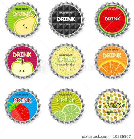 Set of bottle caps.vector illustration 10586507