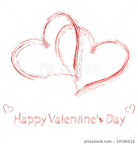 Vector St Valentine day's greeting card 10586818