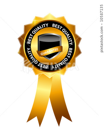 Vector best choice label with gold ribbon. Vector best choice label with gold ribbon. 10587135