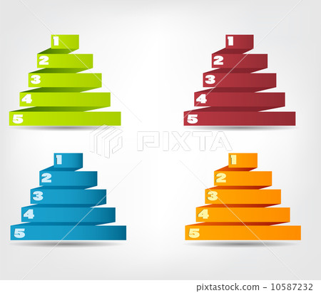 Concept of colorful origami for different business design. Vecto Concept of colorful origami for different business design. Vecto 10587232