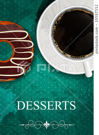 Vector dessert menu Vector dessert menu 10587552