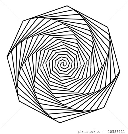 Black and white hypnotic background. Black and white hypnotic background. 10587611