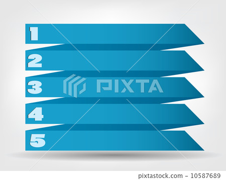Concept of colorful origami for different business design. Vect 10587689