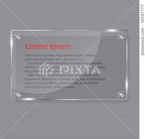 realistic glass frames. Vector illustration. realistic glass frames. Vector illustration. 10587777