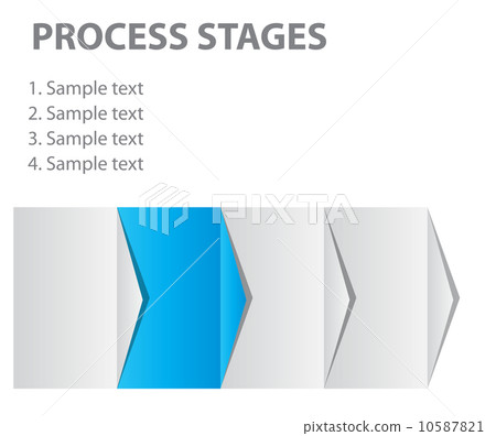 concept of business process improvements chart. Vector illustra 10587821