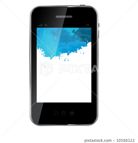 Abstract design mobile phone with gold coin money concept. vecto Abstract design mobile phone with gold coin money concept. vecto 10588122