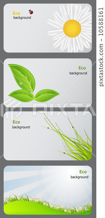 Set of nature gift cards vector illustration 10588161