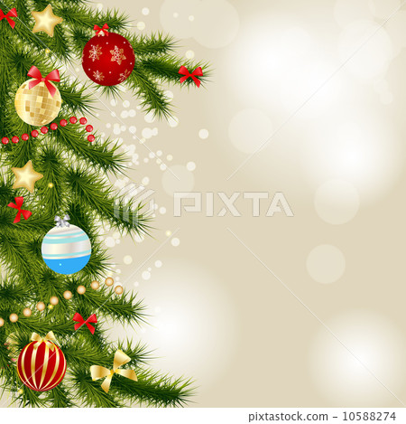 Abstract beauty Christmas and New Year background. Vector illust 10588274