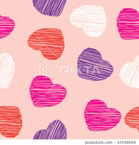 heart seamless pattern vector love background - Stock Illustration ...