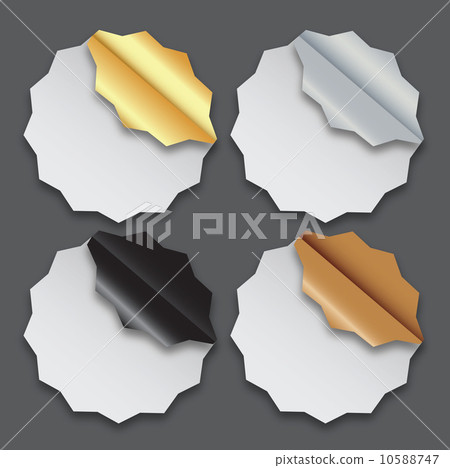 Paper labels with different corner and place for your text. vect Paper labels with different corner and place for your text. vect 10588747