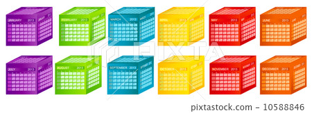 Calendar 2013. Vector Illustration Calendar 2013. Vector Illustration 10588846